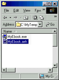 create selfinstalling ebook